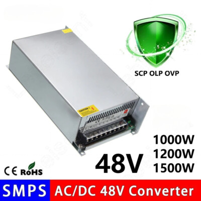 48V 1000-1500W Schaltnetzteil AC 110V/220V zu DC Industrie Netzteil Converter