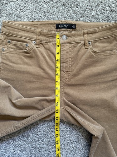 Lauren Ralph Lauren Corduroy Pants Size 10 Black Label 10.5” Rise - Picture 8 of 8