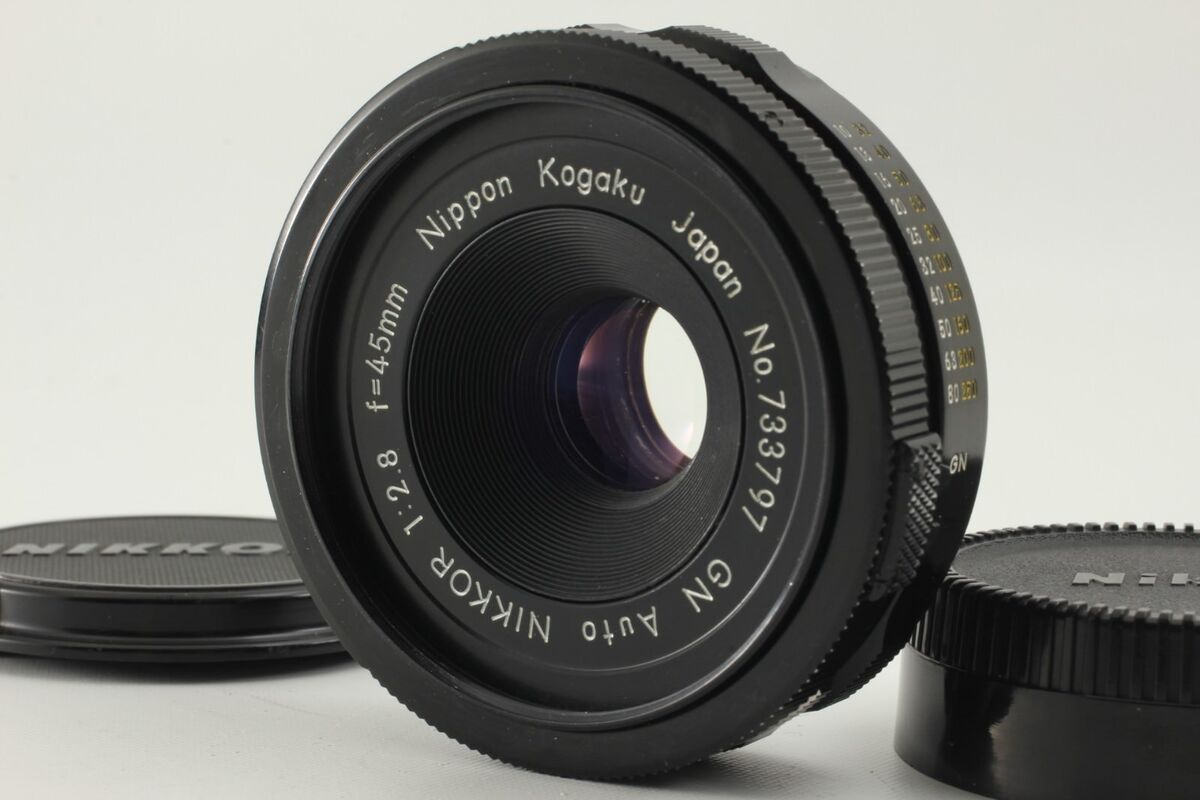 Near Mint】Nikon NIKKOR GN Auto 45mm f/2.8 Non-Ai MF Lens w Near Mint】Nikon NIKKOR GN Auto 45mm f/2.8 Non-Ai MF Lens w