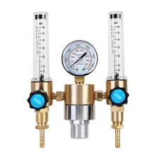 Argon/CO2 MIG TIG Flow Meter Gas Regulator Gauge 0 Dual Output Gas Regulator