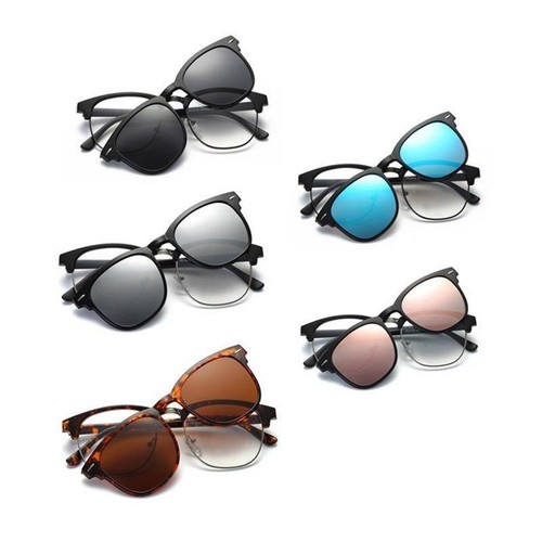 Clip per occhiali da sole Polarizzati Telaio Magnetico Eyewear Uomini Donne  Occhiali Ottici | eBay