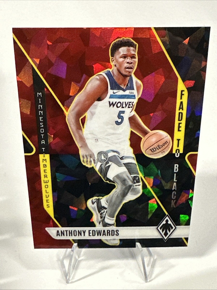 2023-24 Panini Phoenix ANTHONY EDWARDS #19 Fade To Black Red