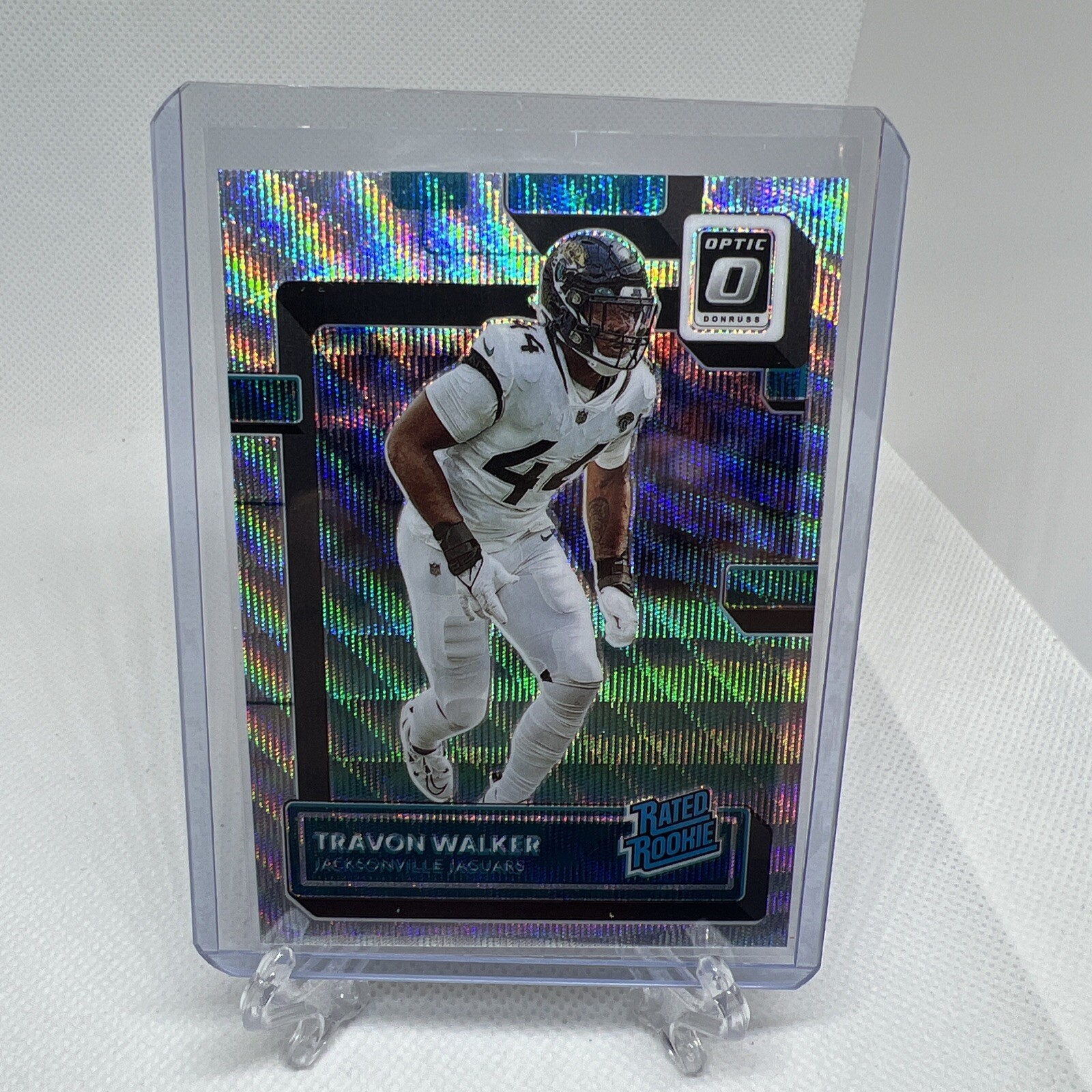 Travon Walker 2022 Optic Premium Rated Rookie Silver Wave /300 Prizm #225 PWE