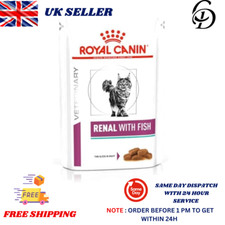 Royal Canin Renal Veterinary Health Nutrition Cat Food Wet Fish 12 x 85g pouches