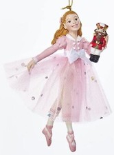 5.25 Inch Clara Holding Nutcracker Christmas Ornament