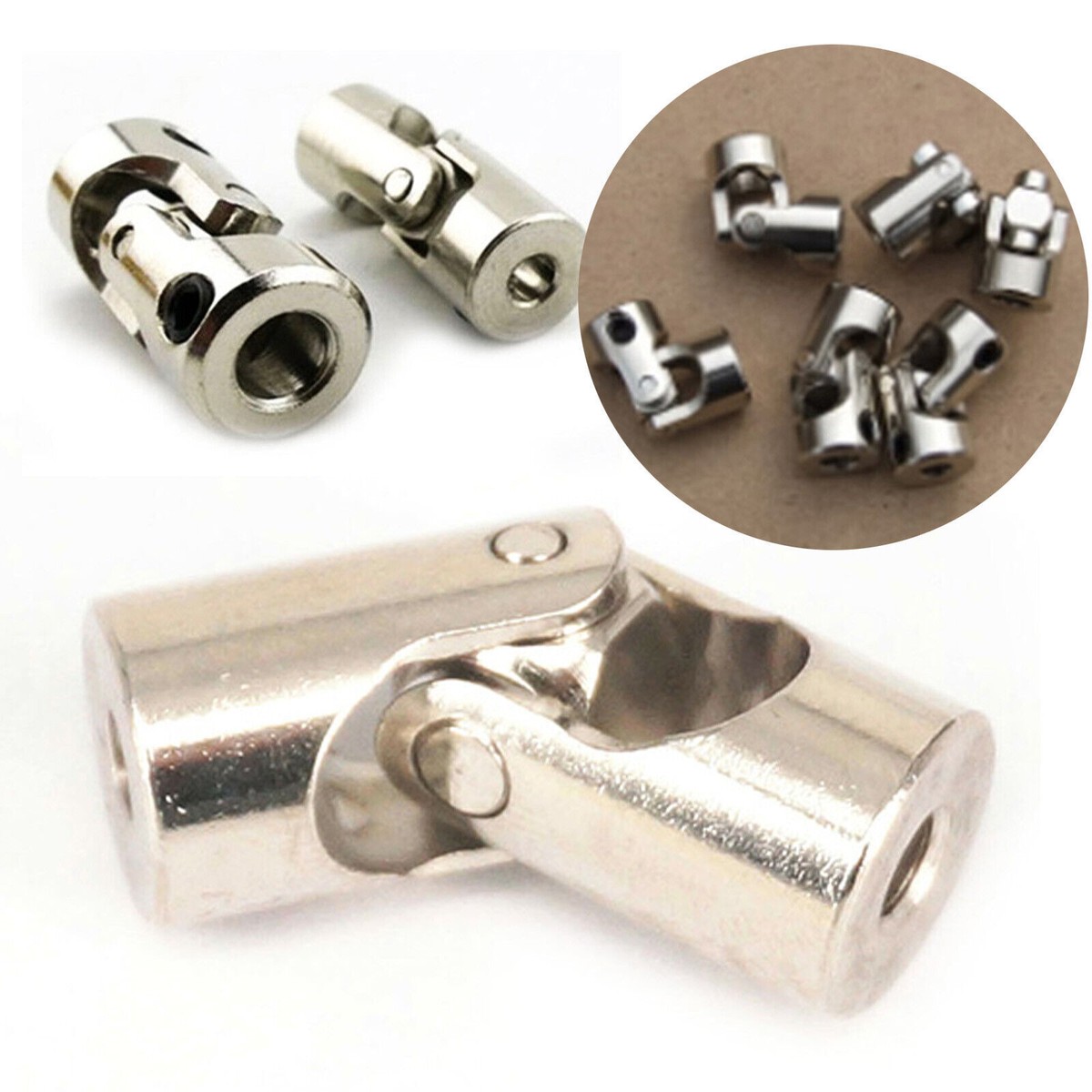 Universal Joint Mini Cardan Coupling 3/4/5/6mm Rotation 45 Degree RC Car  Boat DA