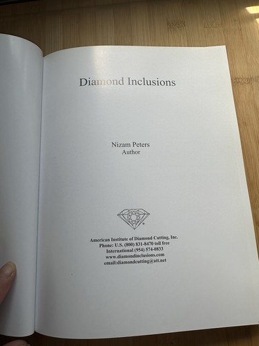 New Diamond Inclusions Book By Nizam Peters For Diamond Grading - Picture 4 of 12