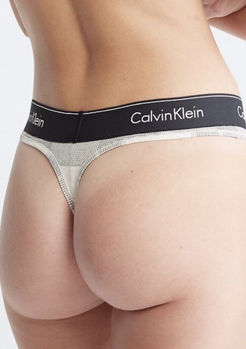 NUEVO CON ETIQUETAS Calvin Klein Mujer (X-LARGE) TANGA ALGODÓN MODERNO F3786-102 - Imagen 10 de 10