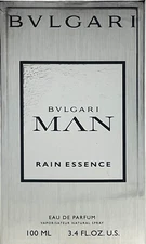 BVLGARI MAN RAIN ESSENCE EAU DE PARFUM SPRAY 3.4 Oz / 100 ml BRAND NEW ITEM!!!