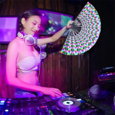 Clack Handventilator – 6er Set, Faltbar, Groß – Für Festivals, Partys & Als Coole Deko