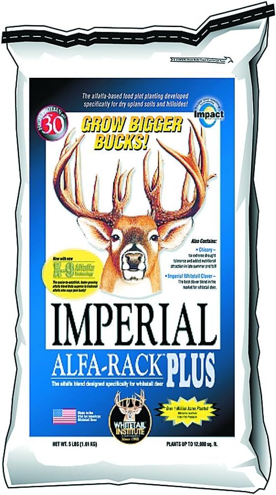 Alfa-Rack plus Deer Food Plot Seed - Perennial Blend of Deep-Root ...