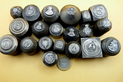 lot of 20 Christ dies antique medal making tool pilgrimage