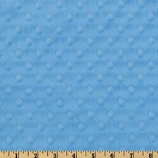 Cuddle Dimple Sky Blue Minky Fabric - 60 inch wide By The Yard BTY