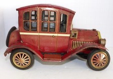 Vintage 1950s Trade Mark Y Japan Grand-Pa Car Battery Operated Tin Toy