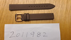 <!--F#f_0-->Piaget Watch Strap 14mm x 14mm Brown Satin with Gold Plated Buckle Brand New<!--F/-->