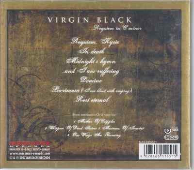 Virgin Black-Requiem-Mezzo Forte 2 CD Set Christian Metal Import