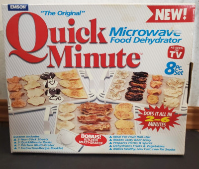 Quick Minute Microwave Food Dehydrator System as Seen on TV Emson VTG New