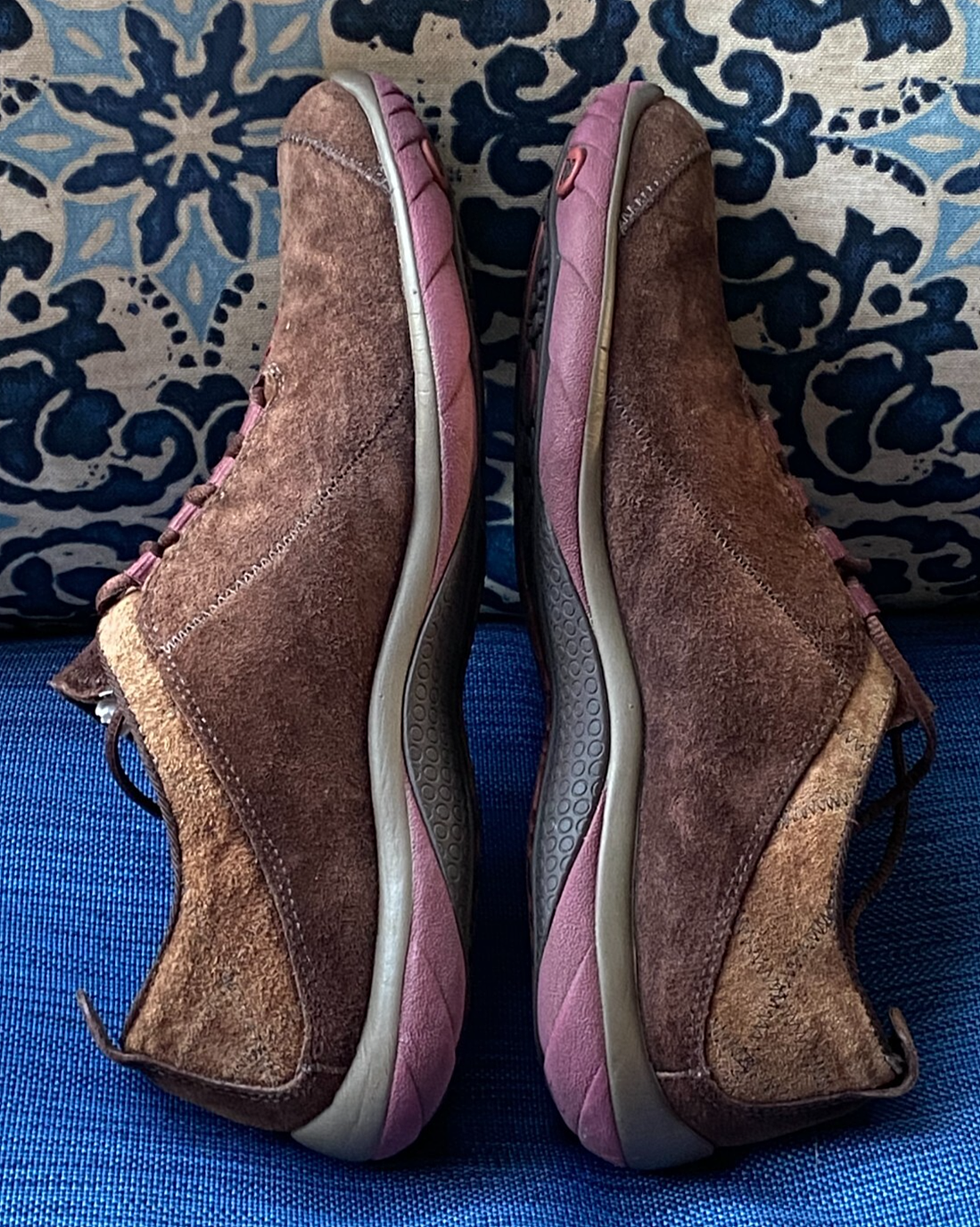 !WOW! Scarpe vintage donna taglia 8 MERRELL ellisse caffè chicco camoscio marrone