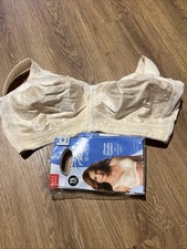 Playtex Women's 18-Hour Bra Light Beige Size 42 D Wirefree Comfort Strap New