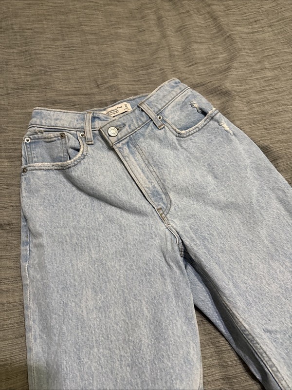 Abercrombie & Fitch The 90s Straight Ultra High Rise Curve Love Size 24/ 00