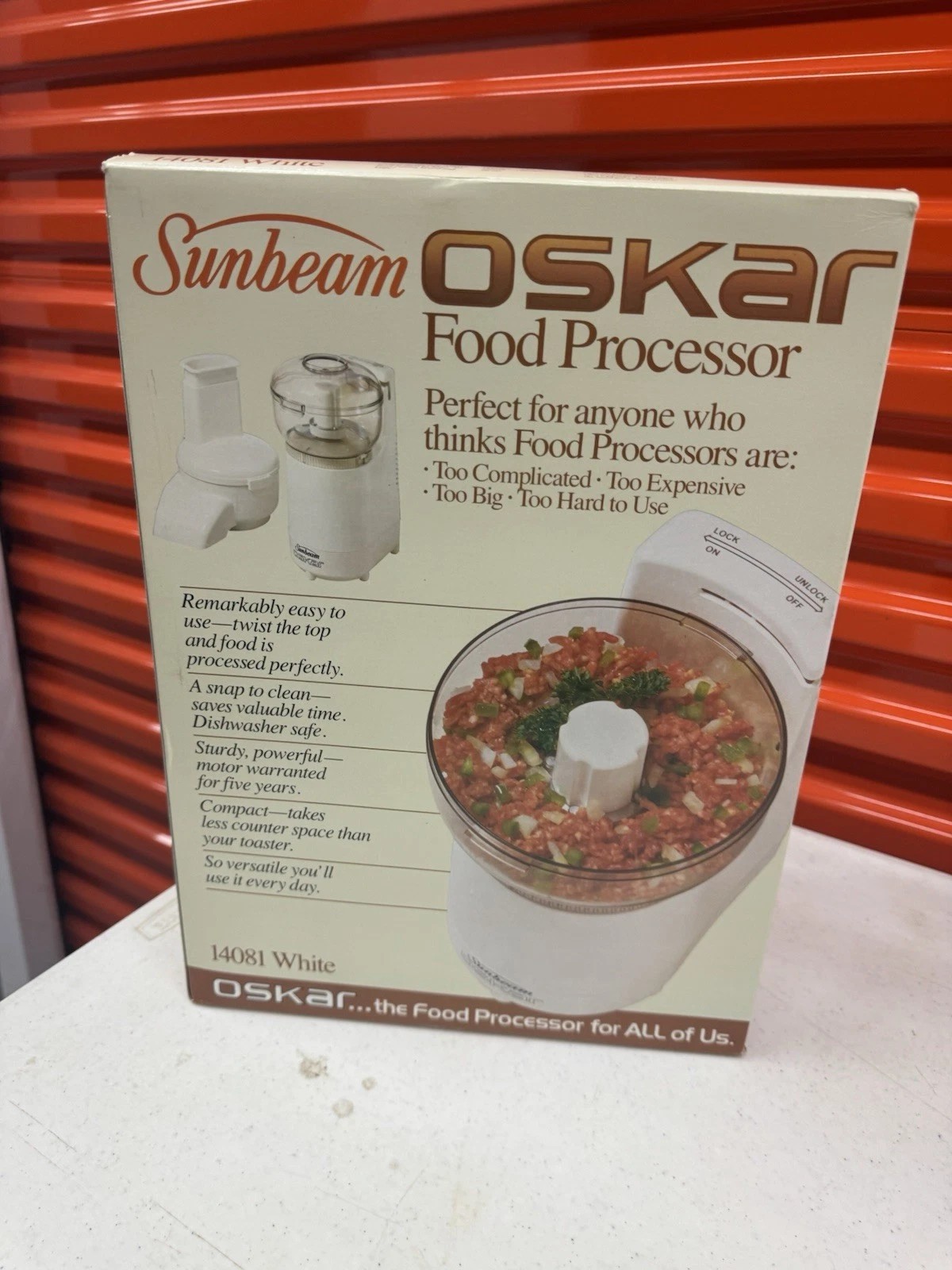 Vintage 1986 Sunbeam Oskar Food Processor 14081 NEW OPEN BOX
Opens in a new window or tab