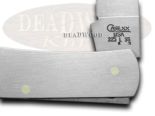Case xx Executive Lockback Messer gebürsteter Edelstahl rostfrei Tasche 00041 - Bild 2 von 4