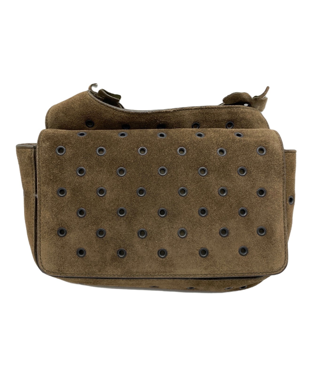 Prada Brown Leather Shoulder Bag  