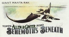 Giant Manta Ray - 2020 Topps Allen & Ginter Behemoths Beneath #MGB-6