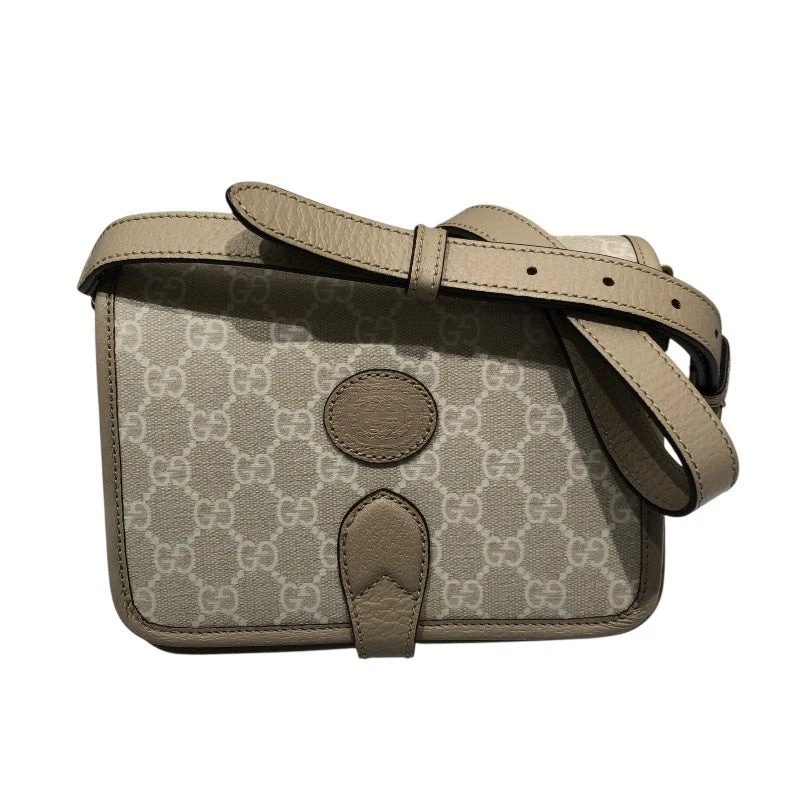 GUCCI Mini sac à bandoulière avec emboîtement G 671620 beige GGSupreme #2069