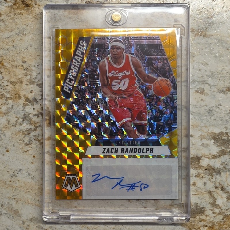 24-25 Panini Prizm Pictograph Zach Randolf /10 Autograph Gold Shimmer