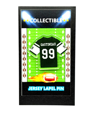 New York Jets Mark Gastineau jersey lapel pin-Classic Collectible-J-E-T-S