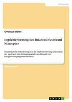 Implementierung Des Balanced Scorecard Konzeptes Christian MüLler Taschenbuch