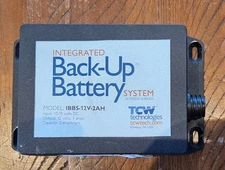 TCW Intergrated Back-Up Battery IBBS-12-2AH Input 10-15 volts DC Output 12 volts