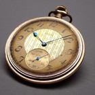 Antique Old Pocket Watch Elgin 303 12s 7j c1922 Gold Filled nice dial — photo 5