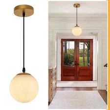 Glass Pendant Light,Mid Century Modern Light Fixture,Hanging Lights for Kitch...