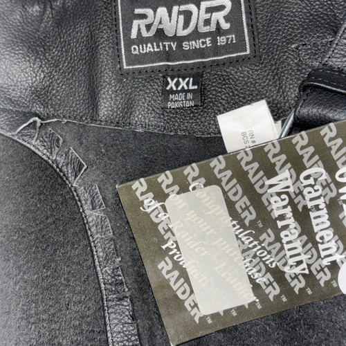 Vintage Pro Raider Leather Chaps NWTs. Black XXL. - Bild 10 von 24