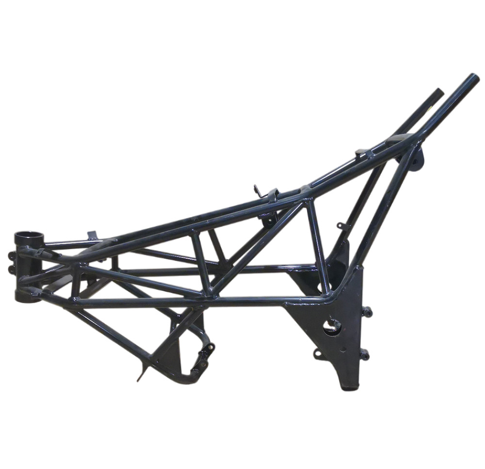 Fixation moteur haut et support mono-bras noir sur le cadre Conti RX 356 pour moto de piste
