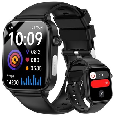 hellibito Smart Watch for Men Women (Answer/Make Calls), 1.96'' HD Screen Fitn...
