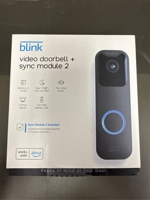 Video Doorbell Plus Sync Module 2 - Battery or Wired - Smart Wi-Fi HD Video Door
