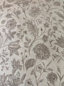 Biselina King Duvet 100% cotton luxurious soft cozy botanical floral brown beige