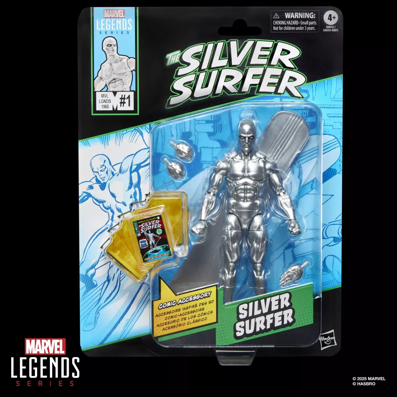 Fantastic Four Marvel Legends Series Silver Surfer 6" AF BY HASBRO