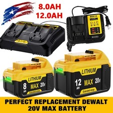 For DeWalt 20V 20 Volt Max 8.0/12.0AH Lithium Battery DCB206 DCB210 or Charger