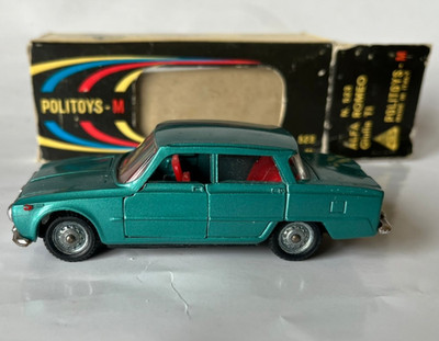 Alfa Romeo Giulia ti Politoys 523 Diecast Maßstab 1:43 fast neuwertig