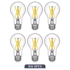 60-Watt Equivalent A19 Dimmable E26 Base Vintage Edison LED Light Bulb 4000K Coo