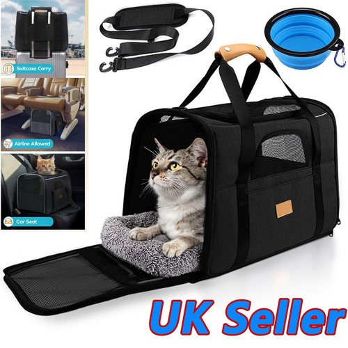 Large Pet Carrier Bag Portable Soft Fabric Folding Dog Cat Puppy Travel Gift