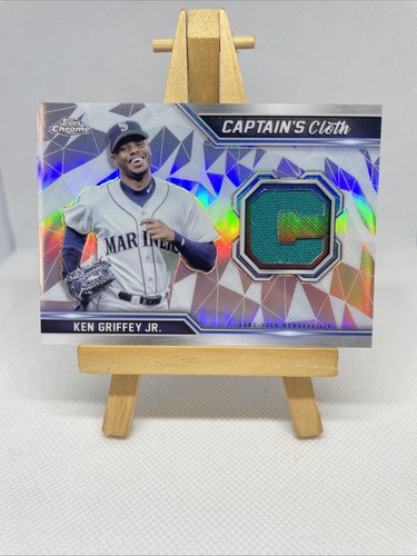 Ken Griffey Jr 2021 Topps Chrome Captain's Cloth Relics #CCR-KG Game Used Jersey