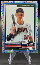 2023 Joshua Woodworth #40 Panini Stars & Stripes Prizm Stars Parallel | Team USA