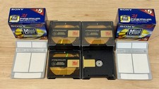10x Sony MiniDiscs 74 Min Premium ~ Unused Labels ~ MDW-74D ~ Please Read