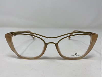 Seraphin Japan AVALON 8234 51-19-140 Honey Brown Full Rim Eyeglasses Frame D292