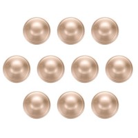 10 StüCk Runde MetallknöPfe,23Mm,Legierung,Pilz-Typ,NäHknöPfe,Sandgold